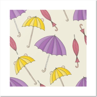 Umbrella pattern Posters and Art